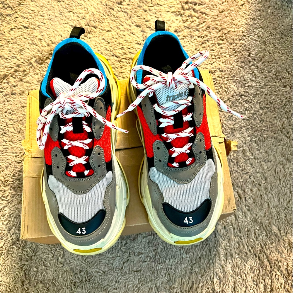 Balenciaga Triple S. Size 43 Fits 10 very comfortable. Fits 10.5 slight snug